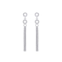 AMOR Ohrring (Ohrhänger) Damen, 925 Silber rhodiniert, Zirkonia weiß, Ansicht 4