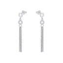 AMOR Ohrring (Ohrhänger) Damen, 925 Silber rhodiniert, Zirkonia weiß, Ansicht 5