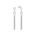AMOR Ohrring (Ohrhänger) Damen, 925 Silber rhodiniert, Zirkonia weiß, Hauptbild