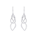 AMOR Ohrring (Ohrhänger) Damen, 925 Silber rhodiniert, Zirkonia weiß, Ansicht 3