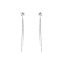 AMOR Ohrring (Ohrhänger) Damen, 925 Silber rhodiniert, Zirkonia weiß, Ansicht 3