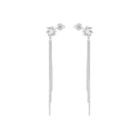 AMOR Ohrring (Ohrhänger) Damen, 925 Silber rhodiniert, Zirkonia weiß, Ansicht 4