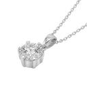 AMOR women's necklace, rhodium-plated 925 sterling silver, view 5