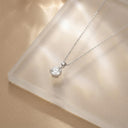 AMOR women's necklace, rhodium-plated 925 sterling silver, view 7
