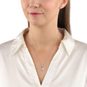 AMOR Halskette Damen, 925 Silber silber / rosévergoldet (bicolor), Zirkonia weiß, Ansicht 2