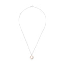AMOR Halskette Damen, 925 Silber silber / rosévergoldet (bicolor), Zirkonia weiß, Ansicht 3