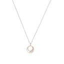 AMOR Halskette Damen, 925 Silber silber / rosévergoldet (bicolor), Zirkonia weiß, Hauptbild