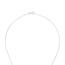 AMOR Halskette Damen, 925 Silber silber / rosévergoldet (bicolor), Zirkonia weiß, Verschluss