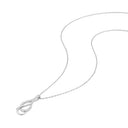 AMOR women's necklace, rhodium-plated 925 sterling silver, view 4