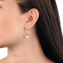 AMOR Ohrring (Creolen) Damen, 925 Silber rhodiniert, Ansicht 2