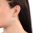 AMOR Ohrring (Creolen) Damen, 925 Silber rhodiniert, Ansicht 2