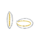 AMOR Ohrring (Creolen) Damen, 925 Silber silber / vergoldet (bicolor), Hauptbild