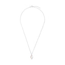 AMOR Halskette Damen, 925 Silber silber / rosévergoldet (bicolor), Zirkonia weiß, Ansicht 3