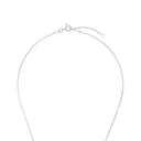 AMOR Halskette Damen, 925 Silber silber / rosévergoldet (bicolor), Zirkonia weiß, Verschluss