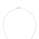 AMOR Halskette Damen, 925 Silber rhodiniert, Motiv Stern, Zirkonia weiß, Verschluss