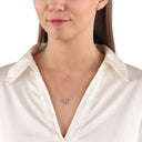 AMOR Halskette Damen, 925 Silber silber / rosévergoldet (bicolor), Motiv Herz Infinity, Ansicht 2