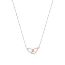 AMOR Halskette Damen, 925 Silber silber / rosévergoldet (bicolor), Zirkonia weiß, Hauptbild
