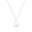 AMOR Halskette Damen, 925 Silber rhodiniert, Zirkonia weiß, Hauptbild