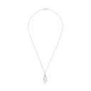 AMOR Halskette Damen, 925 Silber silber / rosévergoldet (bicolor), Zirkonia weiß, Ansicht 3