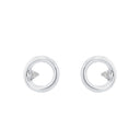 AMOR Ohrring (Ohrstecker) Damen, 925 Silber rhodiniert, Zirkonia weiß, Ansicht 3