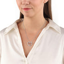 AMOR Halskette Damen, 925 Silber silber / rosévergoldet (bicolor), Motiv Herz, Zirkonia weiß, Ansicht 2