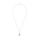 AMOR Halskette Damen, 925 Silber silber / rosévergoldet (bicolor), Zirkonia weiß, Ansicht 3