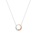 AMOR Halskette Damen, 925 Silber silber / rosévergoldet (bicolor), Zirkonia weiß, Hauptbild