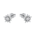 AMOR Ohrring (Ohrstecker) Damen, 925 Silber rhodiniert, Motiv Stern, Zirkonia weiß, Ansicht 4