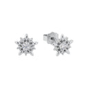 AMOR Ohrring (Ohrstecker) Damen, 925 Silber rhodiniert, Motiv Stern, Zirkonia weiß, Hauptbild