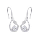 AMOR Ohrring (Ohrhänger) Damen, 925 Silber rhodiniert, Zirkonia weiß, Ansicht 4