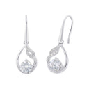 AMOR Ohrring (Ohrhänger) Damen, 925 Silber rhodiniert, Zirkonia weiß, Hauptbild