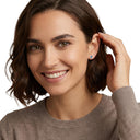 AMOR Ohrring (Ohrstecker) Women, 925 Silber rhodiniert, am Model