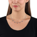AMOR Halskette Damen, Edelstahl IP silber, Motiv Stern, Ansicht 2