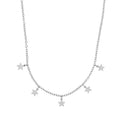 AMOR Halskette Damen, Edelstahl IP silber, Motiv Stern, Hauptbild