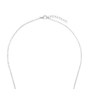 AMOR Halskette Damen, 925 Silber rhodiniert, Motiv Blume, Zirkonia weiß, Verschluss