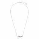 AMOR women's necklace, two-tone 925 sterling silver (silver and rose gold-plated), view 3