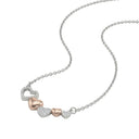AMOR women's necklace, two-tone 925 sterling silver (silver and rose gold-plated), view 4