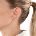 AMOR Ohrring (Creolen) Damen, 375 Gold, Ansicht 2