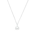 AMOR Halskette Damen, 925 Silber rhodiniert, Motiv Lotusblüte, Hauptbild