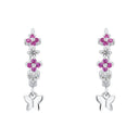 PRINZESSIN LILLIFEE Ohrring (Creolen) Kids - Girls, 925 Silber rhodiniert, Ansicht 3