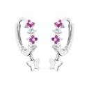 PRINZESSIN LILLIFEE Ohrring (Creolen) Kids - Girls, 925 Silber rhodiniert, Ansicht 4