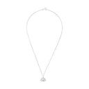 AMOR Halskette Damen, 925 Silber rhodiniert, Motiv Lotusblüte, Zirkonia weiß, Ansicht 3