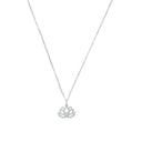 AMOR Halskette Damen, 925 Silber rhodiniert, Motiv Lotusblüte, Zirkonia weiß, Hauptbild