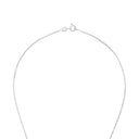 AMOR Halskette Damen, 925 Silber rhodiniert, Motiv Lotusblüte, Zirkonia weiß, Verschluss