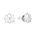 AMOR Ohrring (Ohrstecker) Damen, 925 Silber rhodiniert, Motiv Lotusblüte, Hauptbild