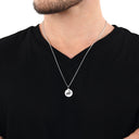 AMOR Anhänger (Halskette) Unisex, 925 Silber rhodiniert, Motiv Widder, Ansicht 4