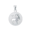 AMOR Anhänger (Halskette) Unisex, 925 Silber rhodiniert, Motiv Widder, Hauptbild