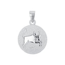 AMOR Anhänger (Halskette) Unisex, 925 Silber rhodiniert, Motiv Stier, Hauptbild