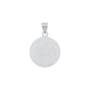 AMOR Anhänger (Halskette) Unisex, 925 Silber rhodiniert, Motiv Zwillinge, Rückseite