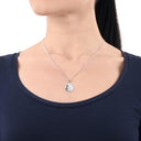 AMOR Anhänger (Halskette) Unisex, 925 Silber rhodiniert, Motiv Jungfrau, Ansicht 2